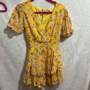 NWOT Blush Romper in Size L